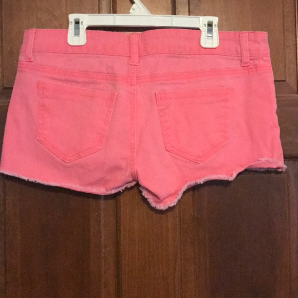 Pink/Coral Jean Shorts - Picture 2 of 2